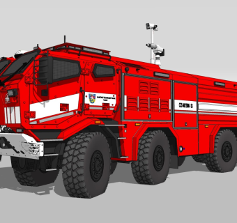 超精细汽车模型 消防车 Tatra Titan CZS 40